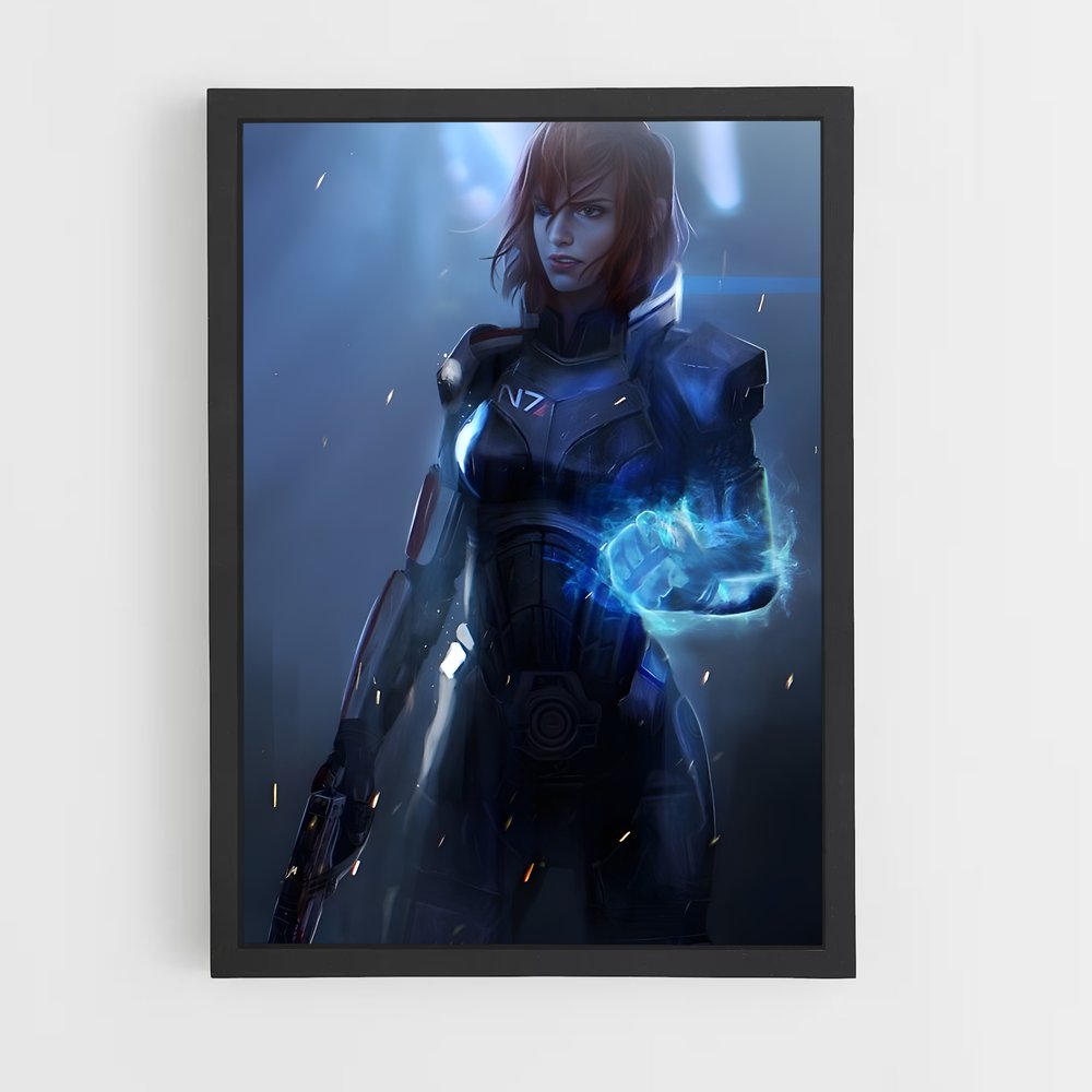 Poster L'Éclat de l'Héroïne – affiche Mass effect (vue 2)